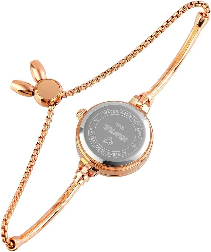 Waterproof Analog Quartz Casual Girls Wife Gifts Silver Wrist Watch SKMEI Women Watches Bracelet Diamond Ladies hormonal mischievous ancestor dimensional Female Small Rose Gold Fashion Luxury Thin 