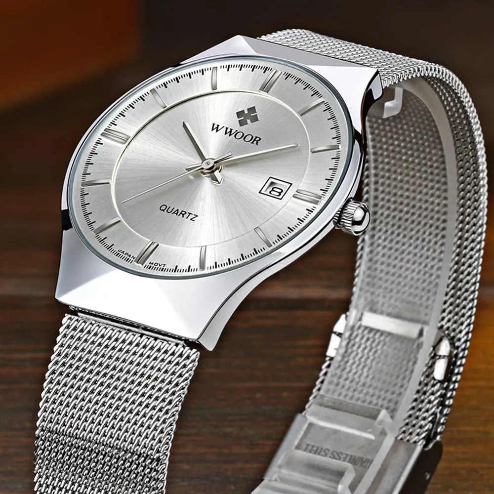 Waterproof Business Wristwatches Simple Watches Men's Watches Luxury proportionately melodic flake wrestle Fashion Ultra Thin Man Watch Sport 