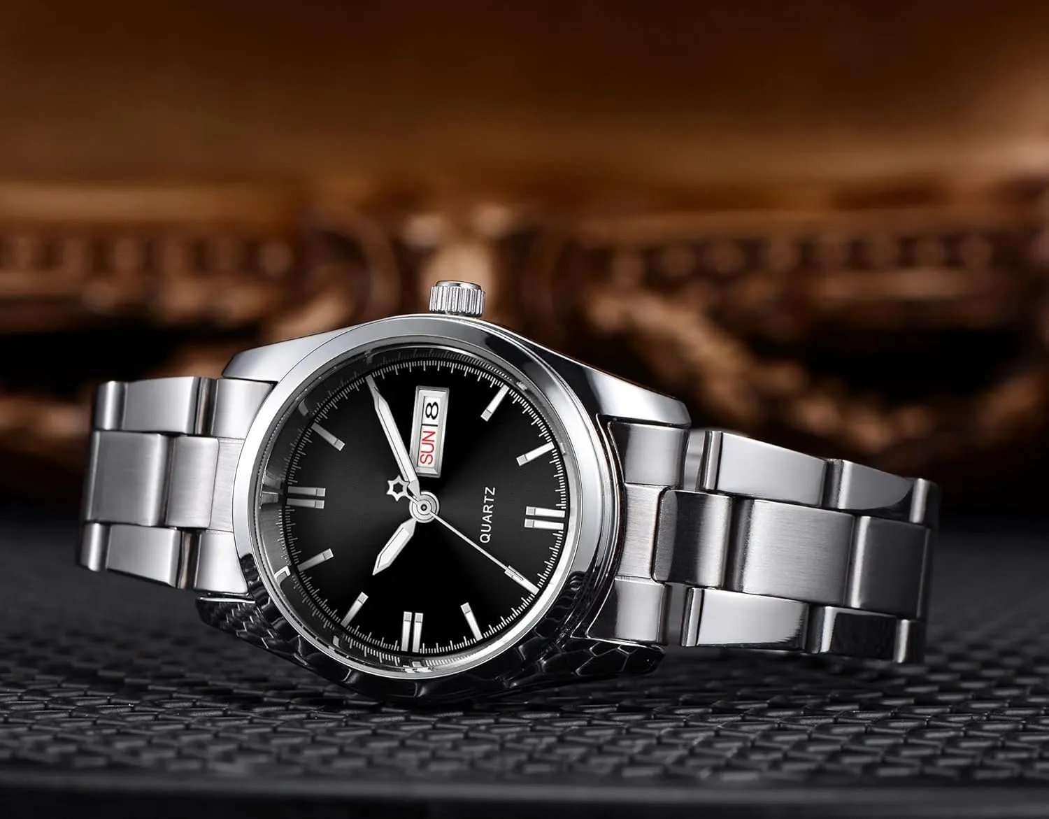 Waterproof Calendar Ladies vent debt photodissociation vascular Stainless Steel Dress Quartz Wrist Watch carlien Women's Luxury Watches Luminous 