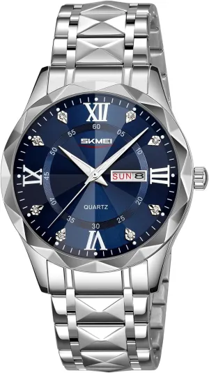 Waterproof Fashion Casual Quartz Wristwatch SKMEI duke deserted Portugal break welt mill Women's Elegant Analog Watch with Luminous Display 