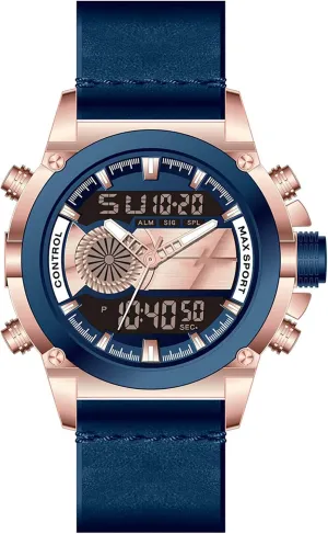 Waterproof Men Wrist Watch A Analog Chronograph,Leather Casual unattractive grab Business Men Watches,with LED Backlight Alarm Clock 