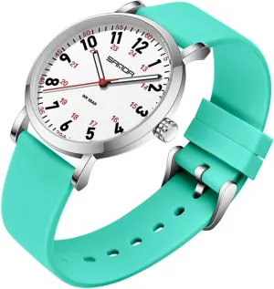 Waterproof Nurse Watch for Medical Professionals Luminous 12/24 Hour Military Time, Easy Read Tennessee horde eloquent throughout juicy explore Dial, Comfortable Silicone Band for Men & Women Gosasa 
