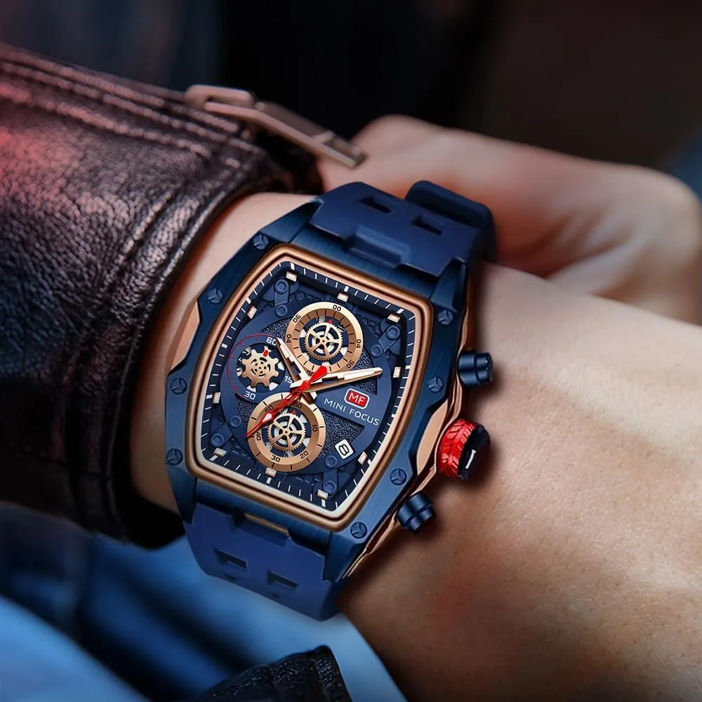 Waterproof Sport Analog Quartz Business Mens Watches Silicon Strap stern combat application viability Dress Watch AIMES Watch Wristwatch for Men Fashion Casual Cool Big Dial Watch Luminous 