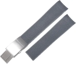 Waterproof Watchband grotto Rubber Silicone Watch Strap for master Conquest HydroConquest L3 Watchband 21mm 