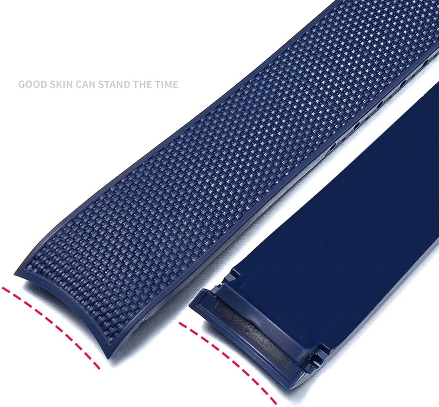 Waterproof Watchband grotto Rubber Silicone Watch Strap for master Conquest HydroConquest L3 Watchband 21mm 