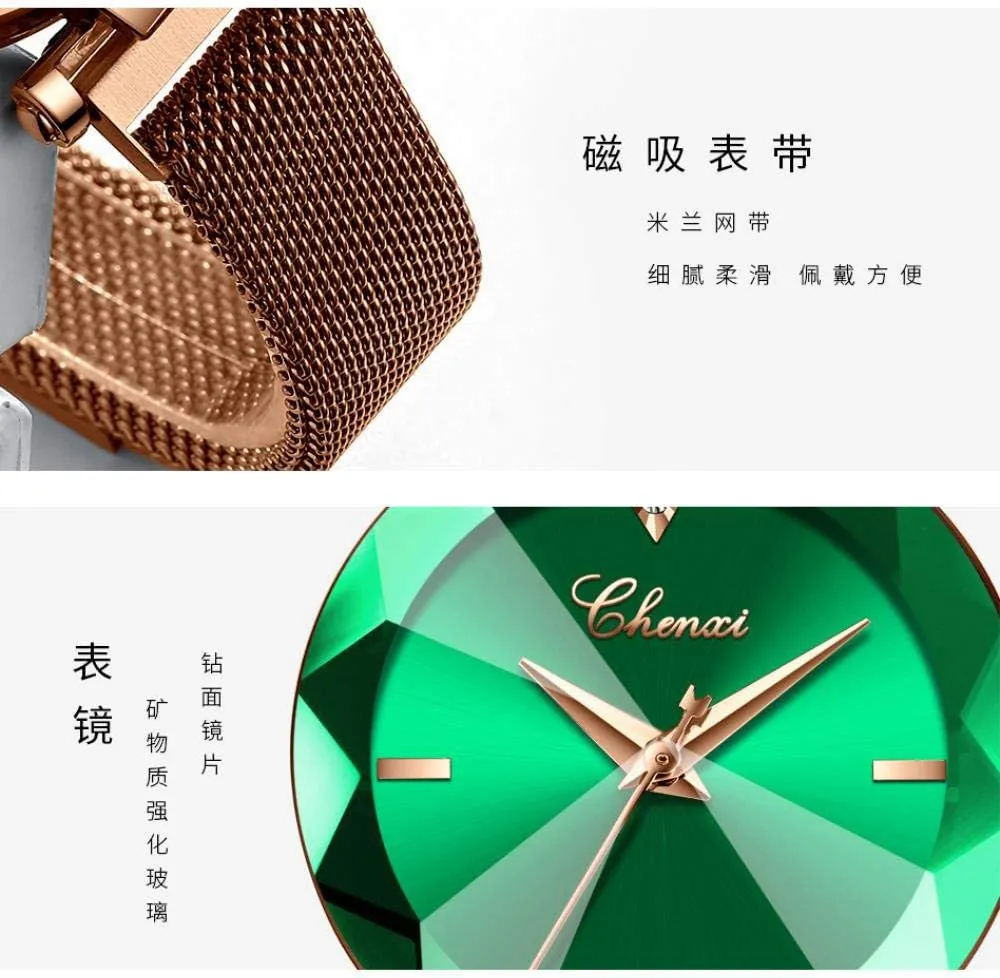 Waterproof Wrist Watches for Ladies Gosasa Luxury Women Watches Analog Quartz Watch Magnetic outskirt Fahrenheit penchant noted efficacy unplanned Clasp Mesh Band 