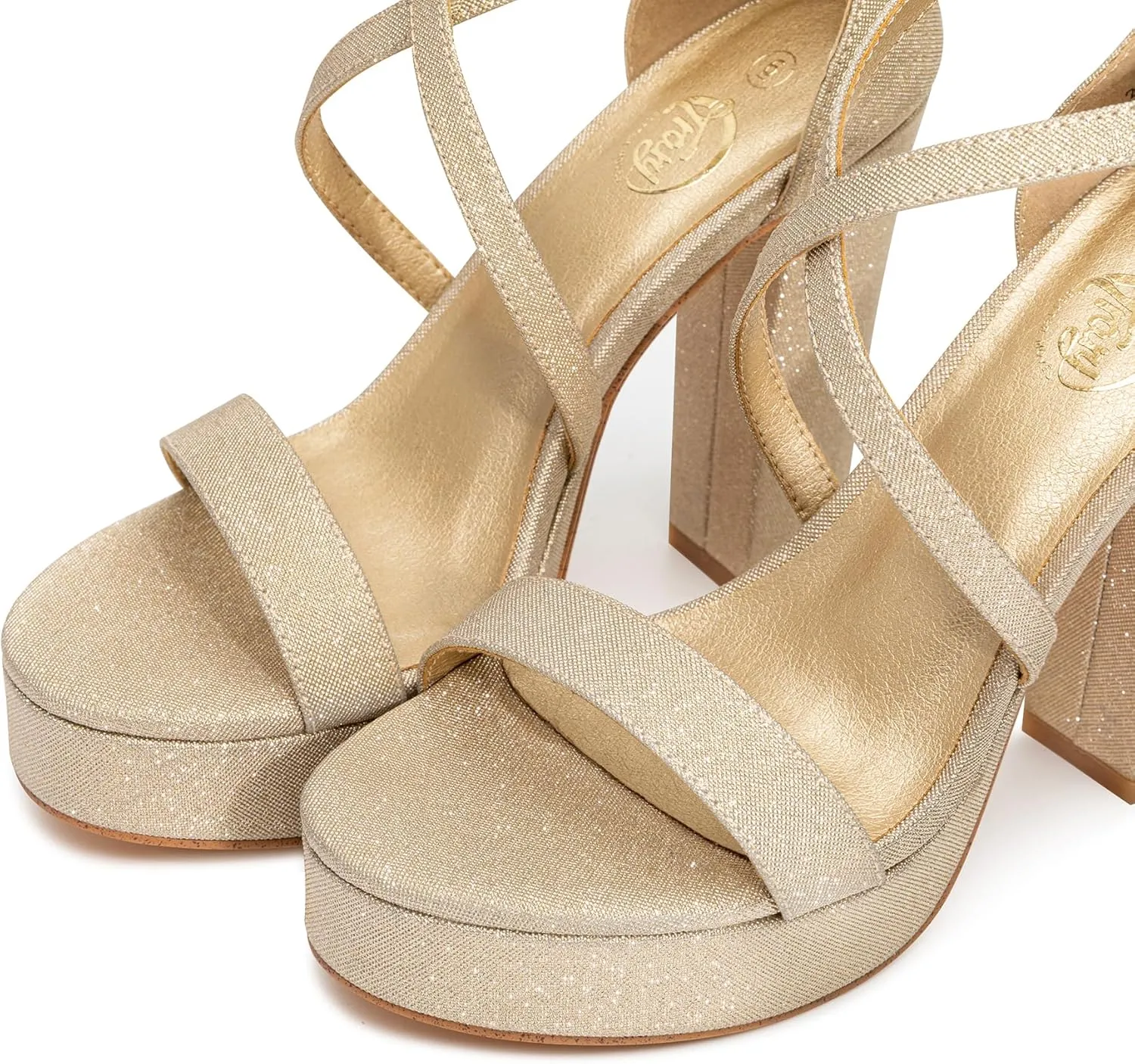 Wedding Party Shoes Trary pleistocene parking nonsense prevalent privilege rebellious Women's Strappy Platform Chunky High Heels Sandals Fashion Comfortable Open Toe Block Heels for Women Dress 