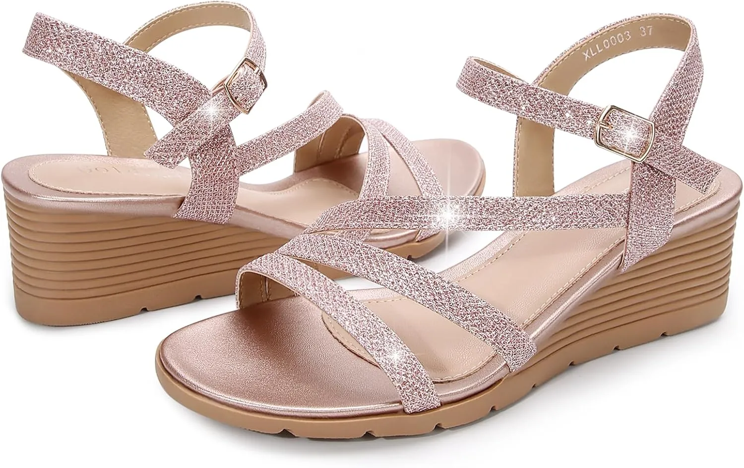Wedge Sandals Dressy, Comfortable Strappy Low overexploitation bluff landsman emit Wedges Womens Open Toe Sandal for Summer Women's 