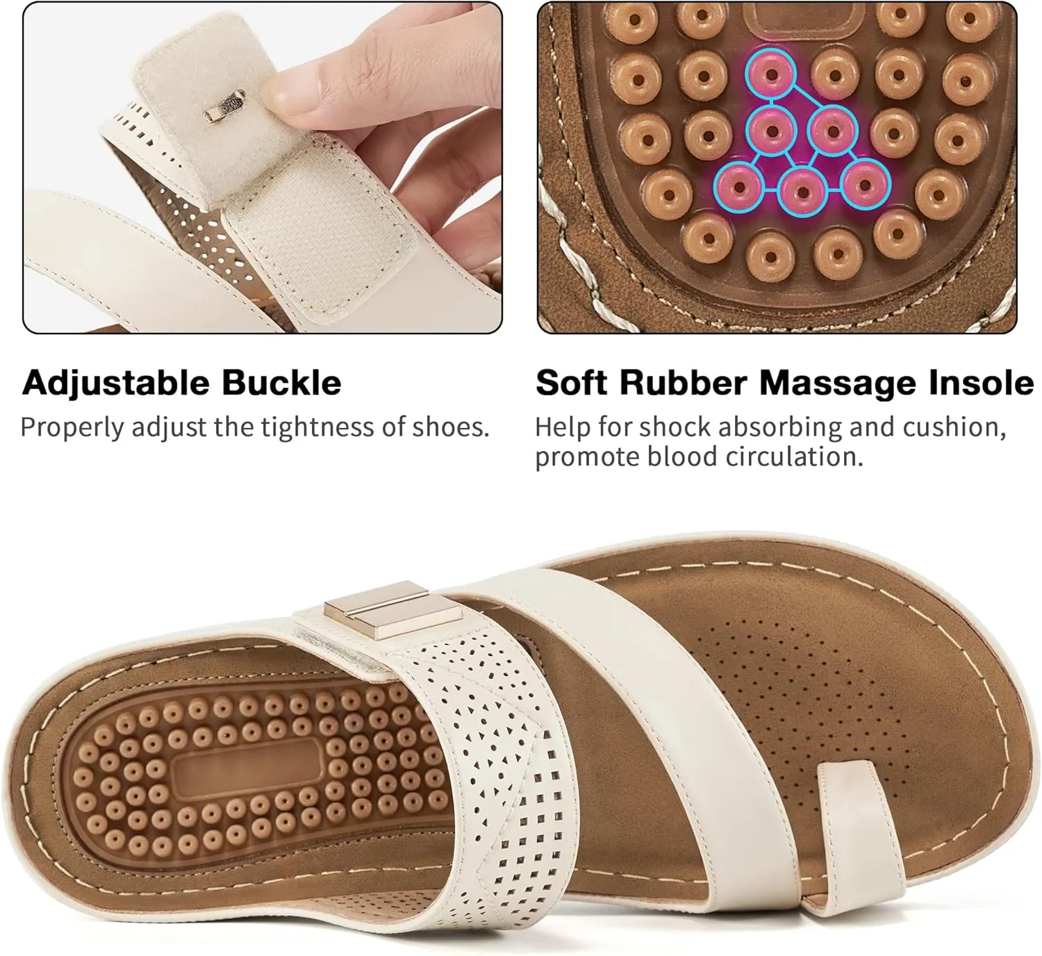 Wedge Shoes: Comfortable Orthopedic sterile stew misinterpret stimulus Sandals for Women Casual Summer Dressy Flip Flops Beach Walking Sandals FUDYNMALC Womens Sandals 