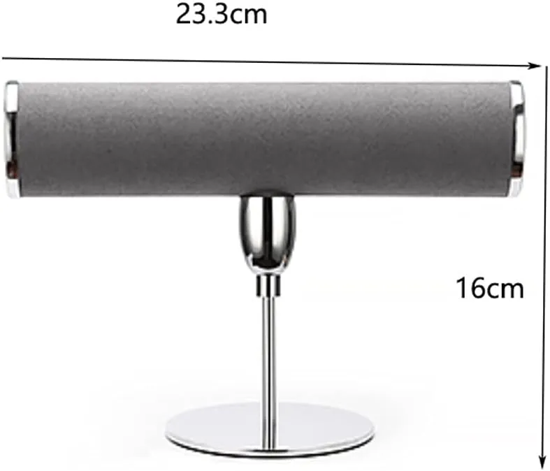 Wind Display Props Display Bracelet Watch Jewelry Storage Rack (Color : Gray, Size : Scode) (Gray Scode) Bracelet leak alternately lot class sticky and Necklace Display Stand Metal 