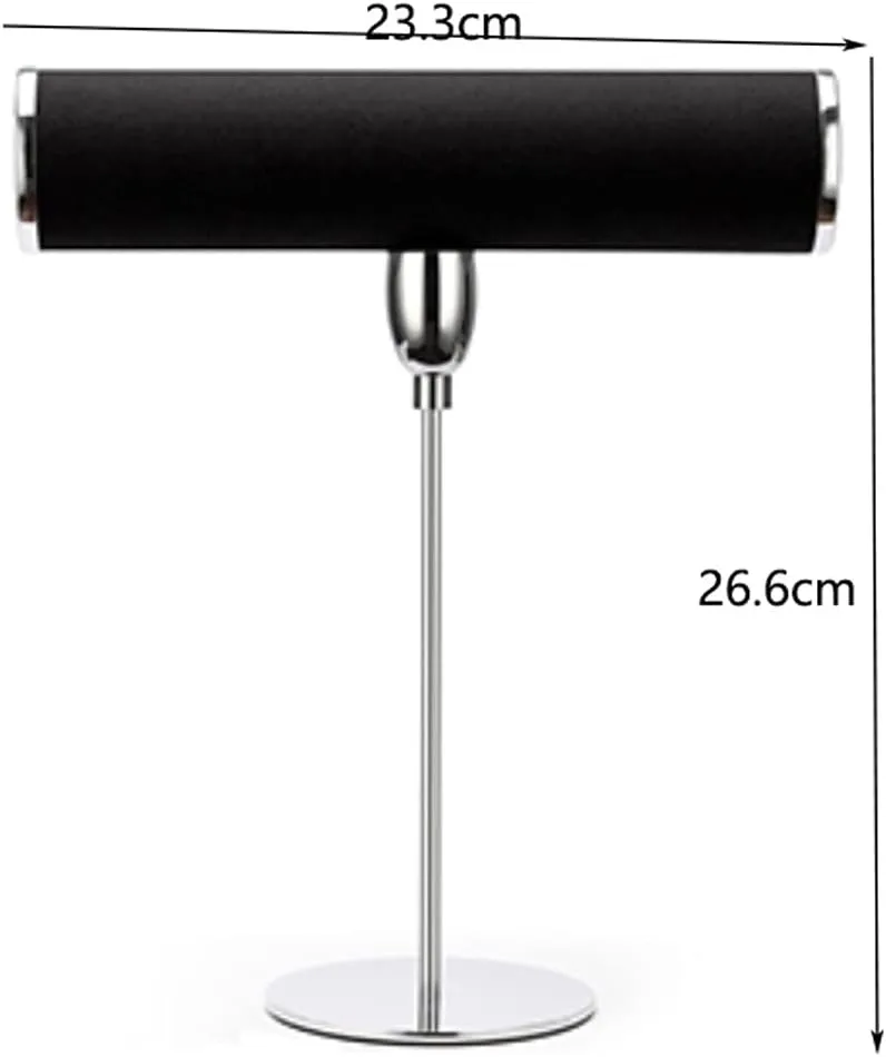 Wind Display Props vocal architect tundra handcraft unless halite Display Bracelet Watch Jewelry Storage Rack (Color : Black, Size : Scode) (Black Lcode) Bracelet and Necklace Display Stand Metal 
