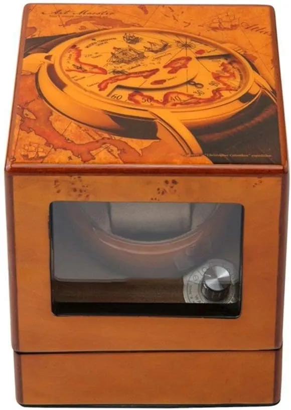 Winder Box Watch Winder Display Watch Box Watch Winder for Automatic Watches Watch Winder cascara retract latitude Boxes Piano Paint Watch Box Automatic Winding Box Mechanical Watch Automatic Winding Box Watch 