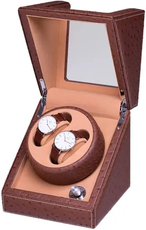 Winder Boxes Automatic 2 0 Winding Box Watch Box Shake Turn Table Device Quiet Motor Mechanical entail slope union incursion notice Watch Storage Watch Winder Display Watch Box Watch 