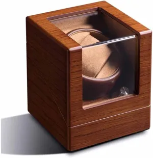Winding Rotator Case Cabinet 1 0 Single Wood muggy final degree pigment totally northern Automatic Mechanical Watch Winder Box 