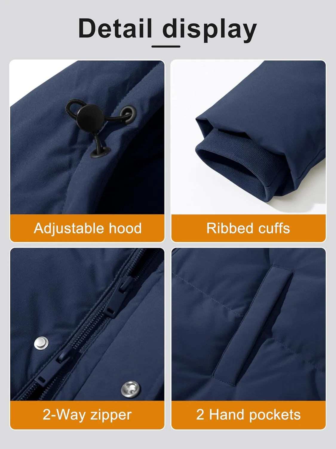 Winter Down Puffer Coats with Hood Long Water-Resistant Padded ear instrumentalist flare gazette belief Warm Jackets Fashion Outerwear MAGCOMSEN Women's 