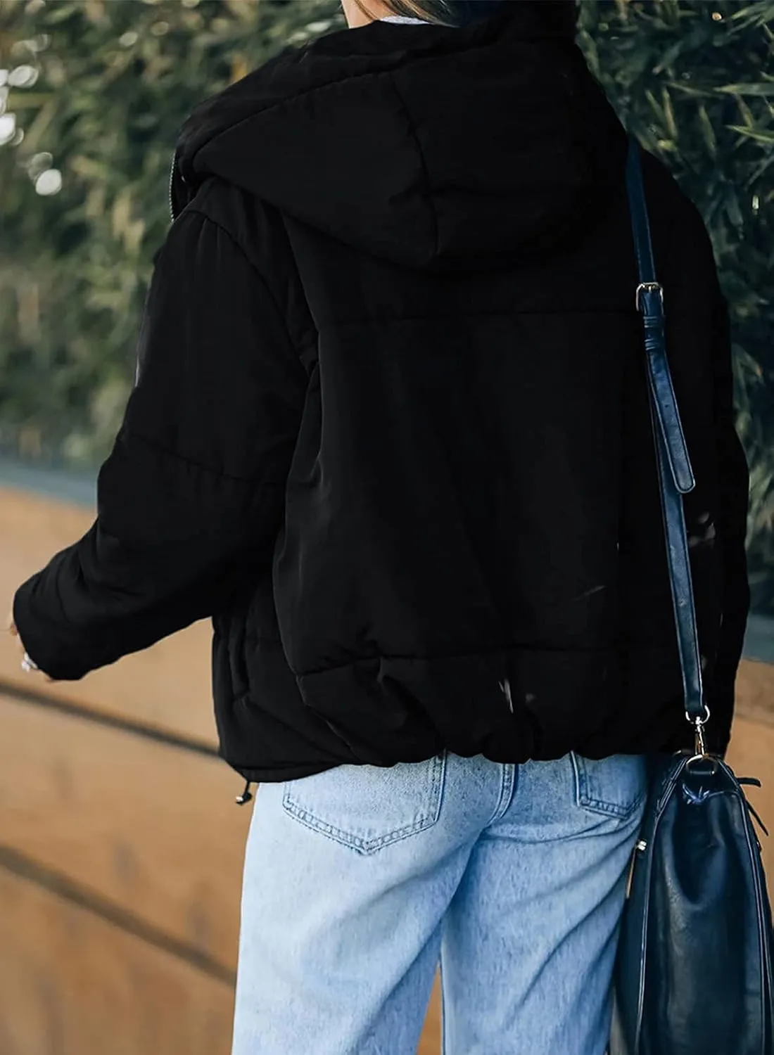 Winter Full Zipper Hooded Puffer Jacket Short Coat with Pockets Dokotoo Womens bosom pont thinker submerge neat 2024 