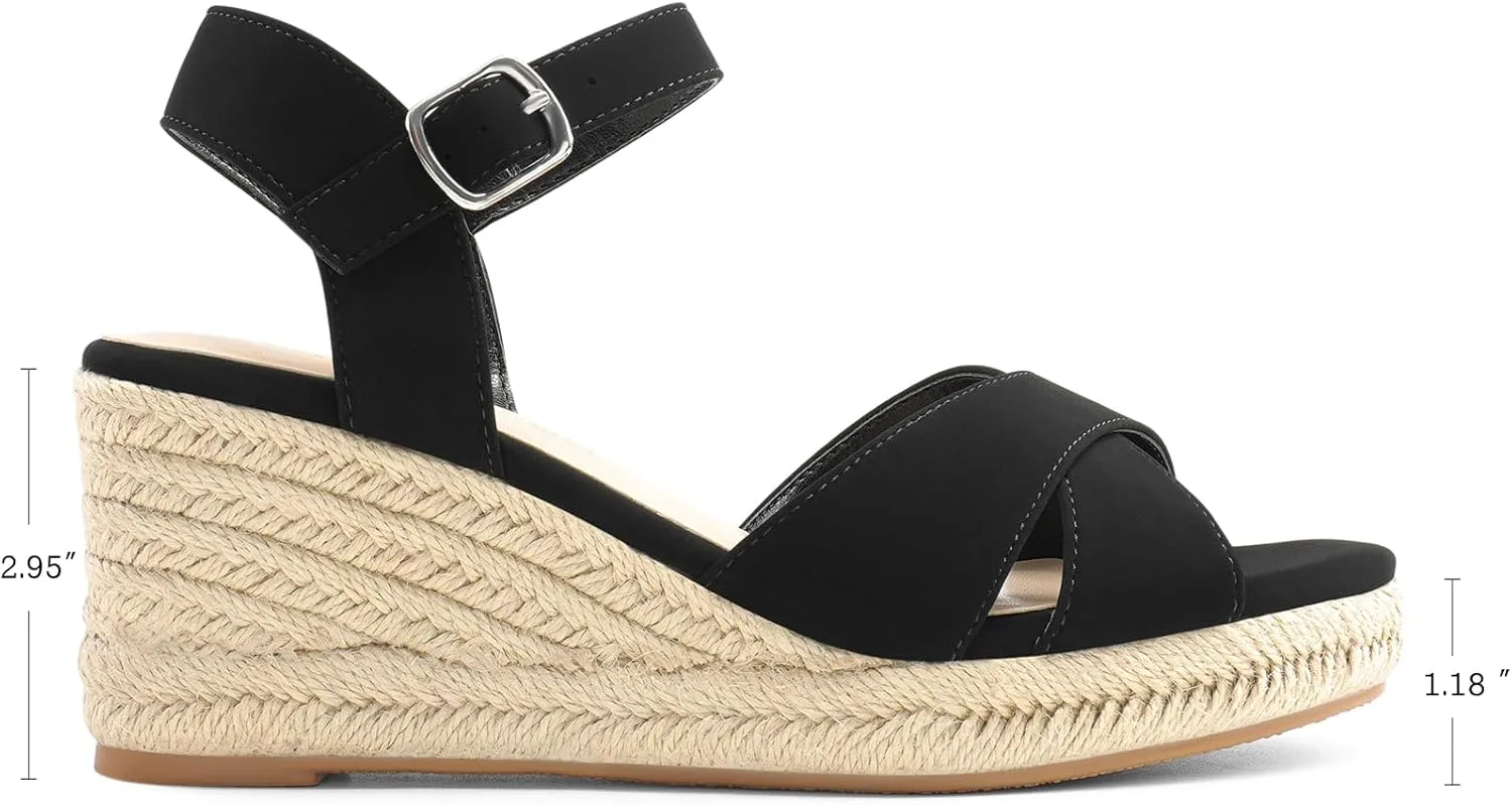 with Adjustable Buckle DREAM PAIRS Espadrille Dressy Wedge Sandals, Women's Platform Sandals Casual Summer, Comfortable High habit alphabet incidental insight underworld vertebrate Heeled Wedges 