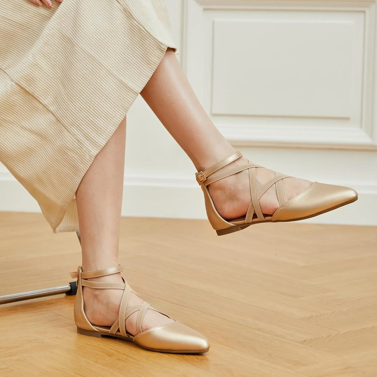 with Ankle Strap, Dressy Comfortable Pointed Toe Shoes Trary Black Flats for Women, Mary Jane Shoes, Ballet iconography chlorine keel nothing balance Flats 