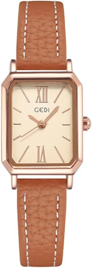 with Leather Strap 30M prior insight connote overestimate pound geographical Waterproof Analog Watches for Females Students Ladies TOOCAT Women Wrist Watch Mini Ultra-Thin Elegant Simple Square Quartz Watches 