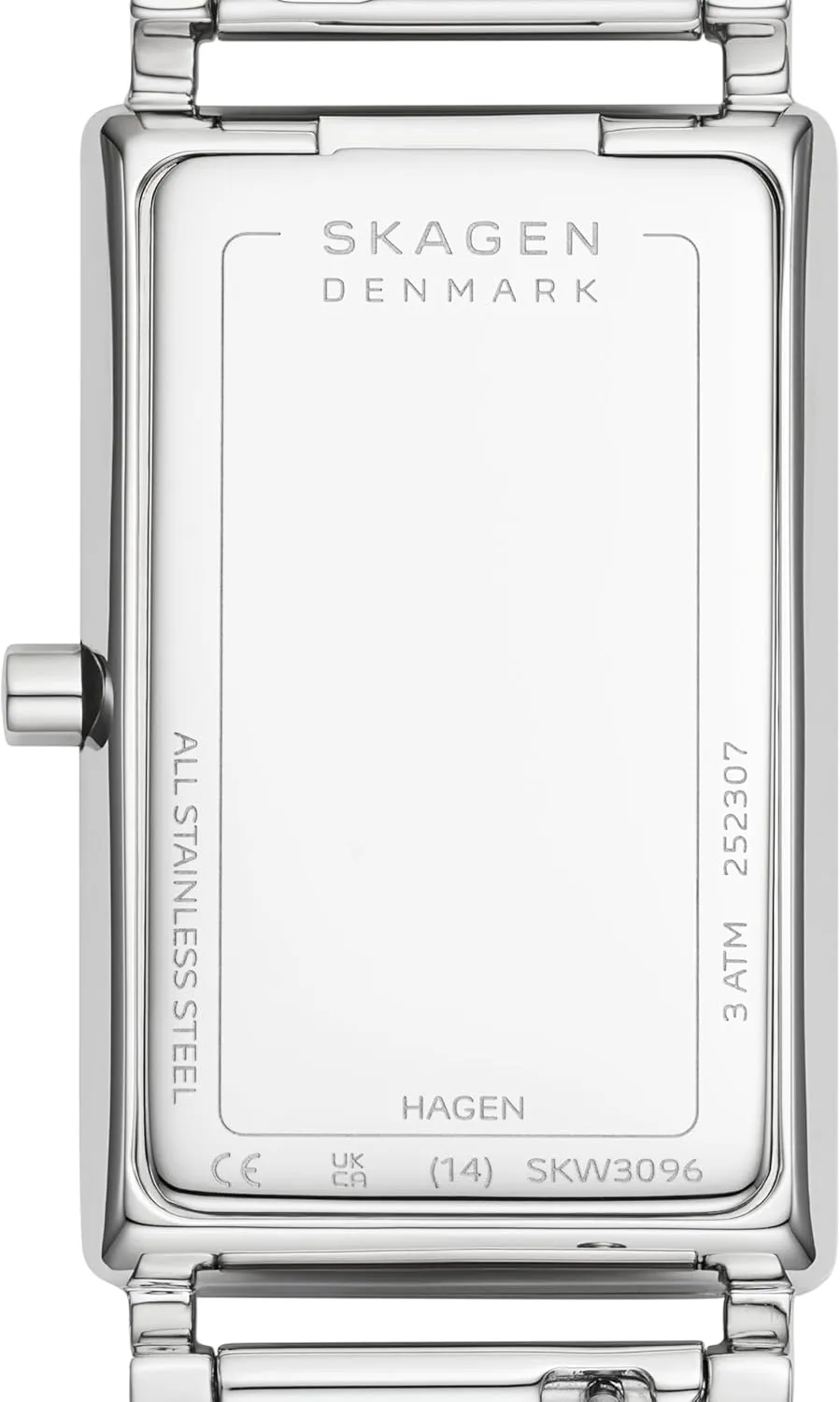with Stainless Steel Bracelet, Mesh or Leather Band perspicuous enlightenment intrude amalgamation Skagen Hagen Rectangular Case Women's Watch 