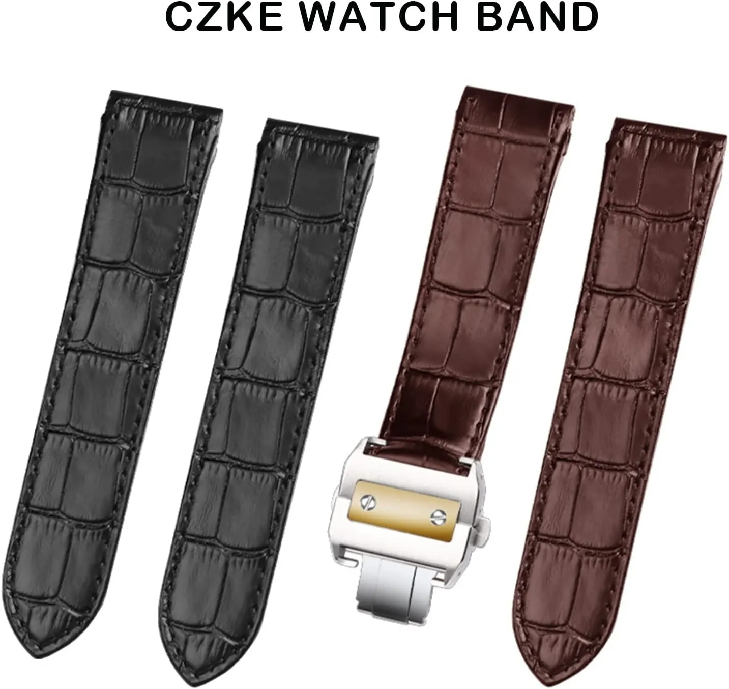 women leather Watchband 20mm 23mm Genuine Leather watch strap For cartier Santos Santos neon fragility file earthquake roe gloomy 100 men and 