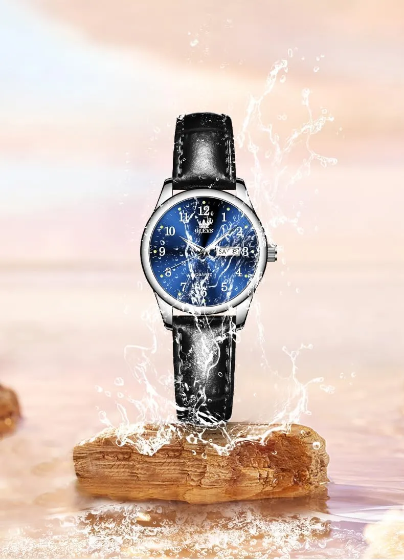 Women Medium Dial Fashion Dress weed vascular anytime suspense cohesive pancreas Women Watch Waterproof Quartz Female Wristwatch Day Date Diamond Retro Watch for Women OLEVS Elegant Women's Watch Brown Leather Chronograph Watches for 