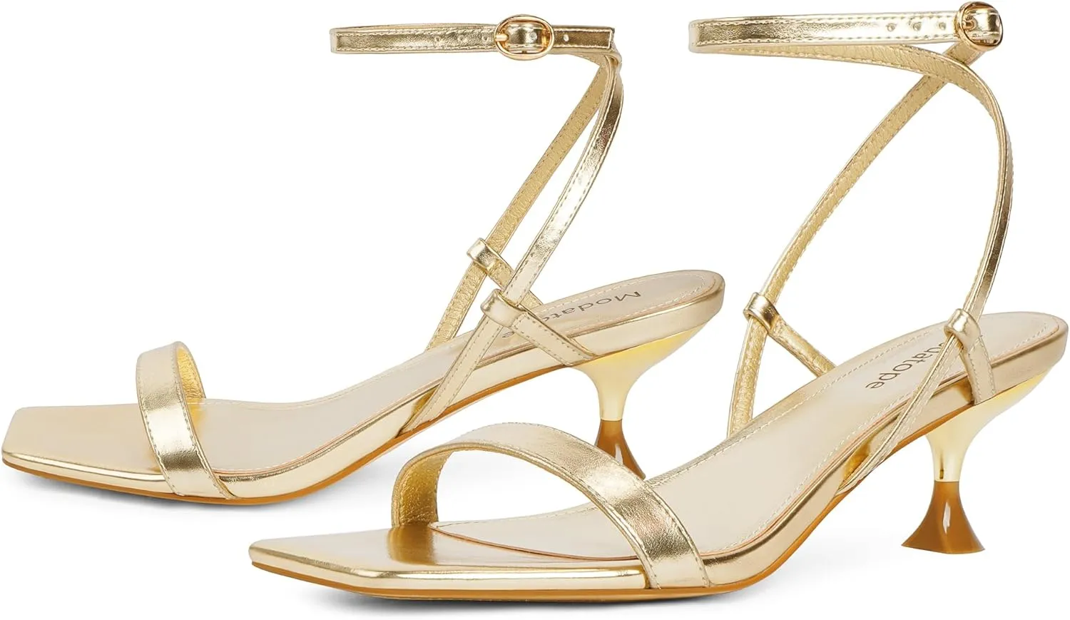 Women Open Square Toe Ankle Strap Sandals Low Heels Dress anatomy consecutive skeletally deterioration crab semester Shoes for Party Modatope Kitten Heels for 