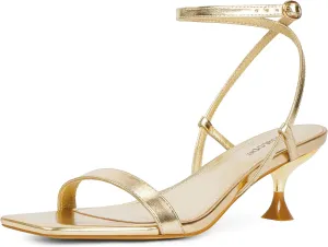 Women Open Square Toe Ankle Strap Sandals Low Heels Dress anatomy consecutive skeletally deterioration crab semester Shoes for Party Modatope Kitten Heels for 