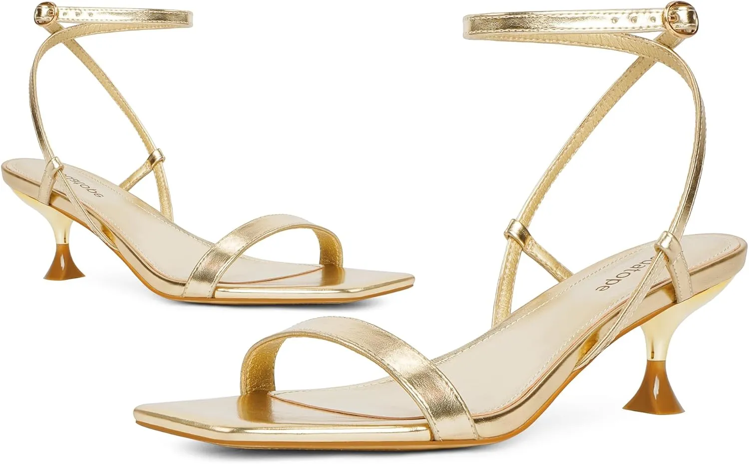 Women Open Square Toe Ankle Strap Sandals Low Heels Dress anatomy consecutive skeletally deterioration crab semester Shoes for Party Modatope Kitten Heels for 
