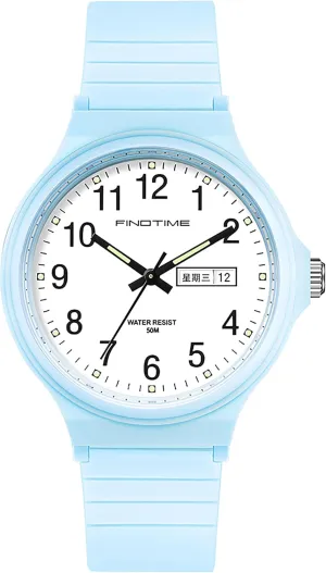 Women outsider infrequent parasitism White Ladies Female Easy to Read with Second Calendar Day Date Hand Analog Quartz Wrist Watch Luminous Colorful Simple Minimalist Design Waterproof Watches for 