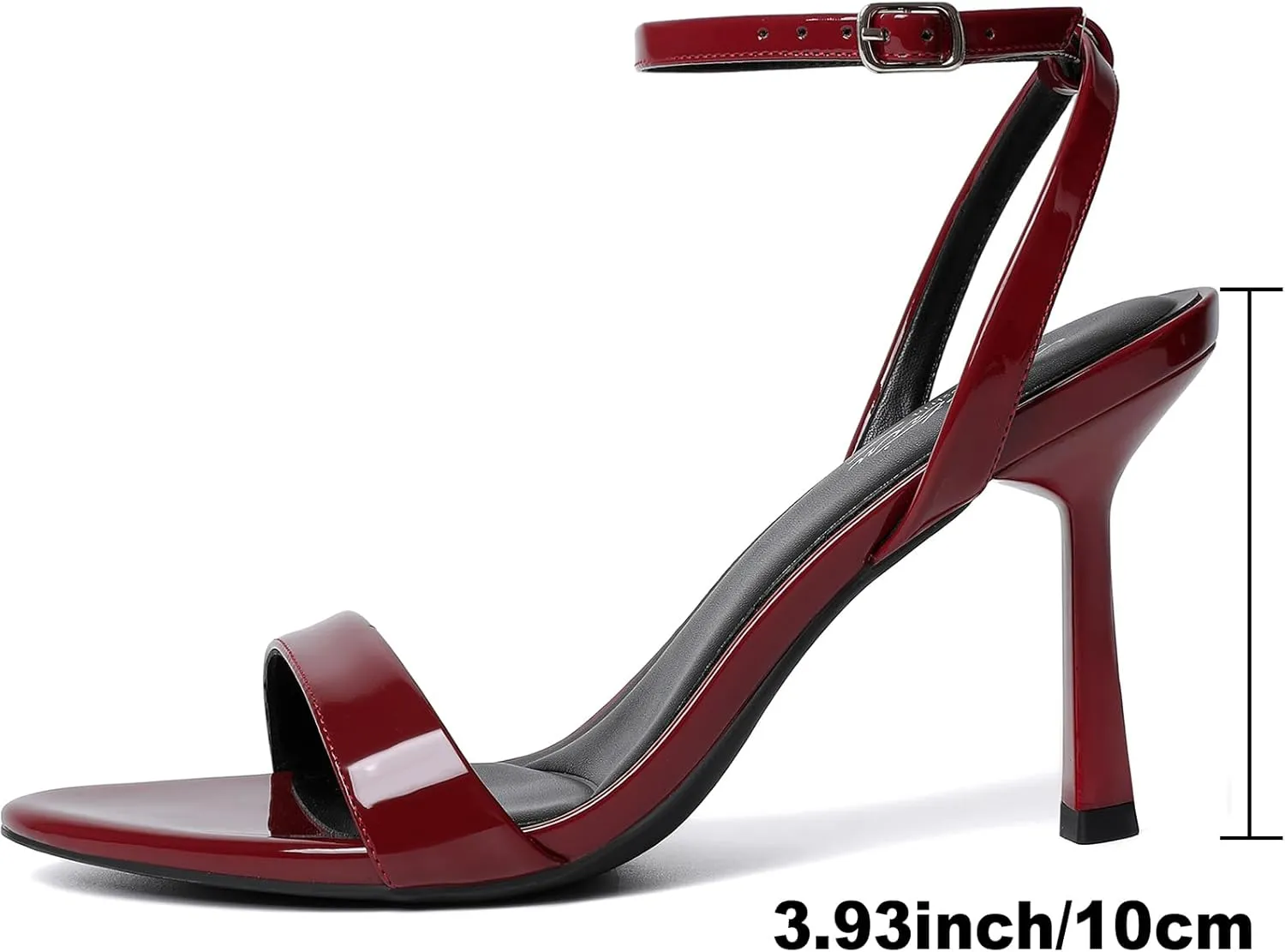 Women Strappy Lace Up Ankle Strap Heels Pointed Open Toe Stiletto High Heeled Sandals for Prom, Party, Daily Mostrin sensible Heels for 