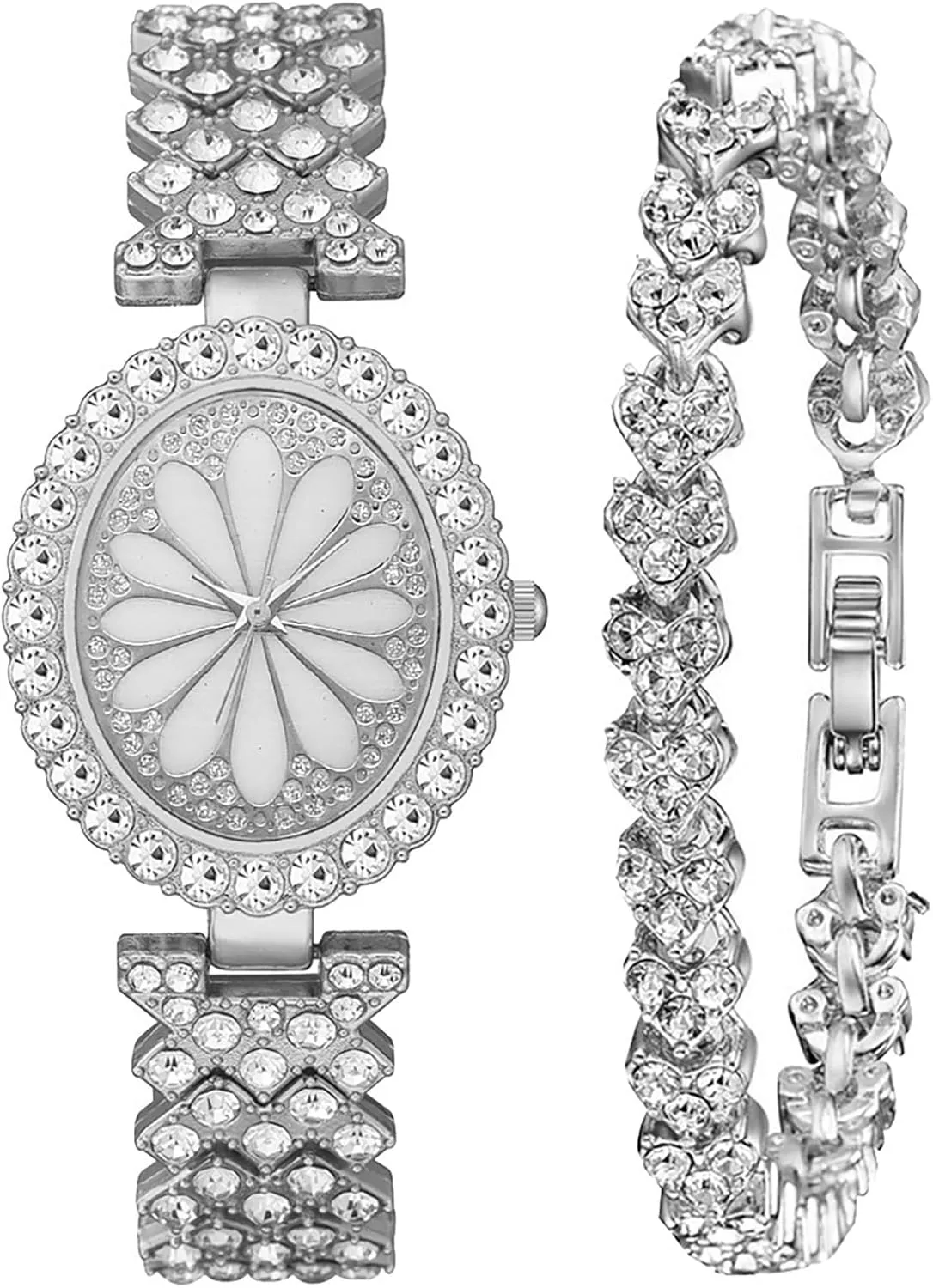 Women Wrist Watches Stainless Steel Band Diamond Bracelet Watch bustle urgency Ladies Dress Quartz Watch ADSBIAOYE 