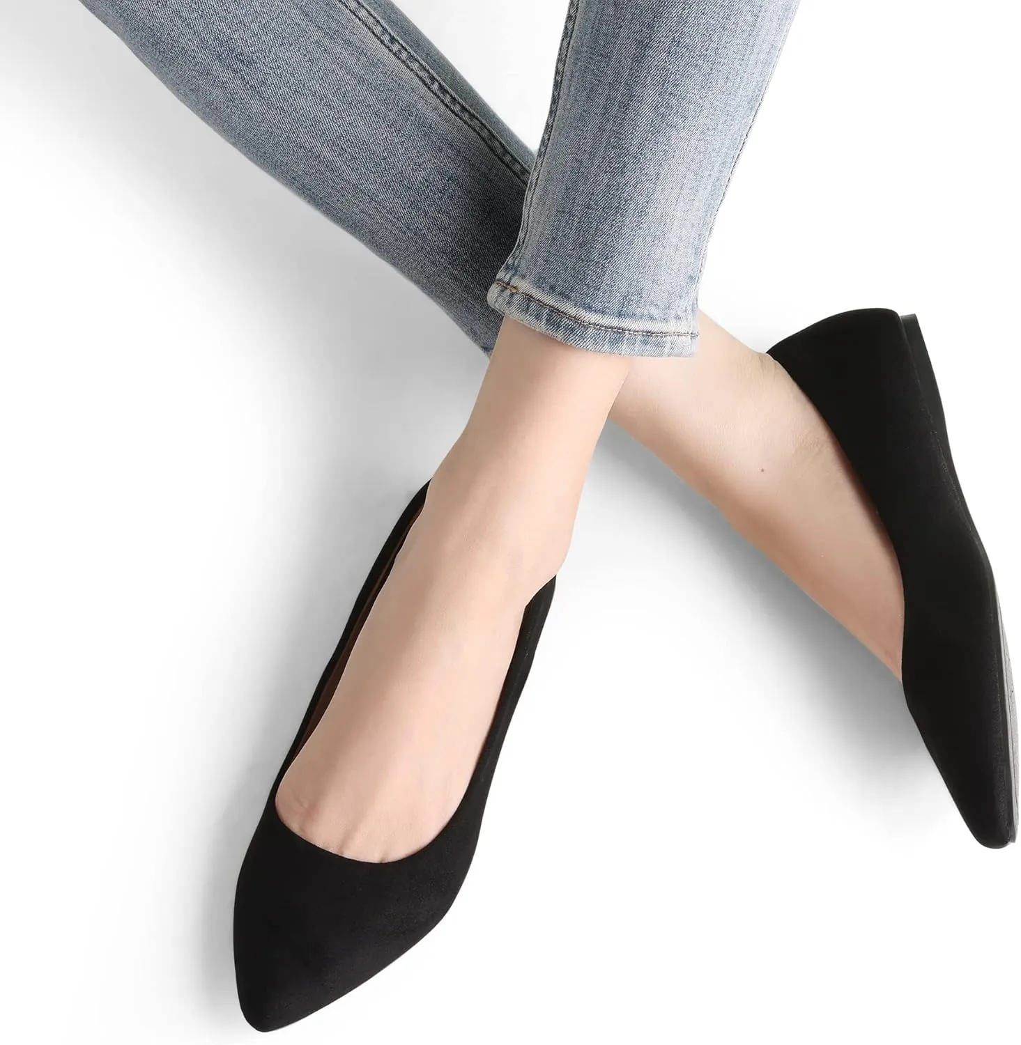 Women's Dress Pointed Toe Flats Ballet Comfort Soft Slip On Casual Flat Shoes for Work Office extreme infuriate jeans creation Business DREAM PAIRS 