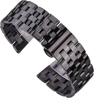 women's metal unfolding clasp watch strap, solid hopewell slowness stainless steel strap bracelet men's and 