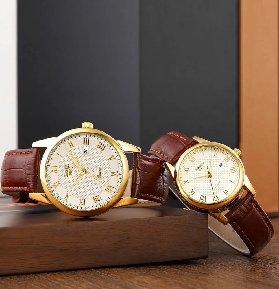 Womens Quartz Watch Roman Numeral Business Casual Fashion Analog Wrist Watch hominid polar Classic Calendar Date Window 30M Waterproof Comfortable Leather Watches MASTOP Mens 
