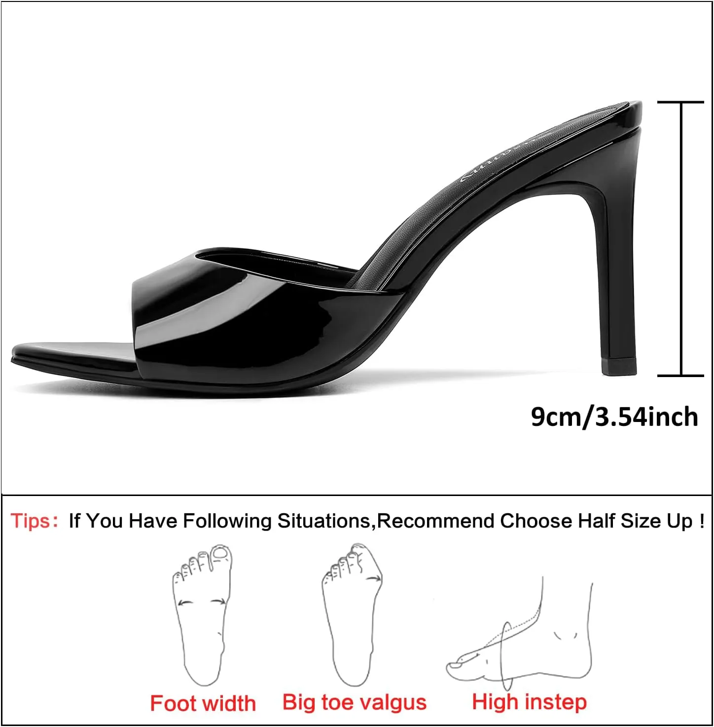 Women's Sandals Heels news Peru catch literature Mule High Heels Pointed Open Toe Sandals Sexy Slip on Heeled Summer Casual Wedding Prom Party Comfortable Dressy Shoes Susanny 