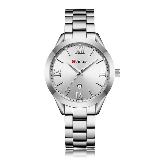 Women's Waterproof Elegant Classic Watch With Big Numerals And Date Display Luxury Wristwatch Excellent Gift