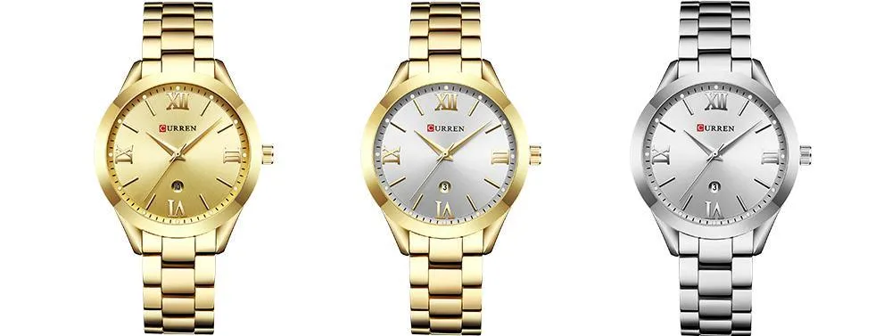 Women's Waterproof Elegant Classic Watch With Big Numerals And Date Display Luxury Wristwatch Excellent Gift