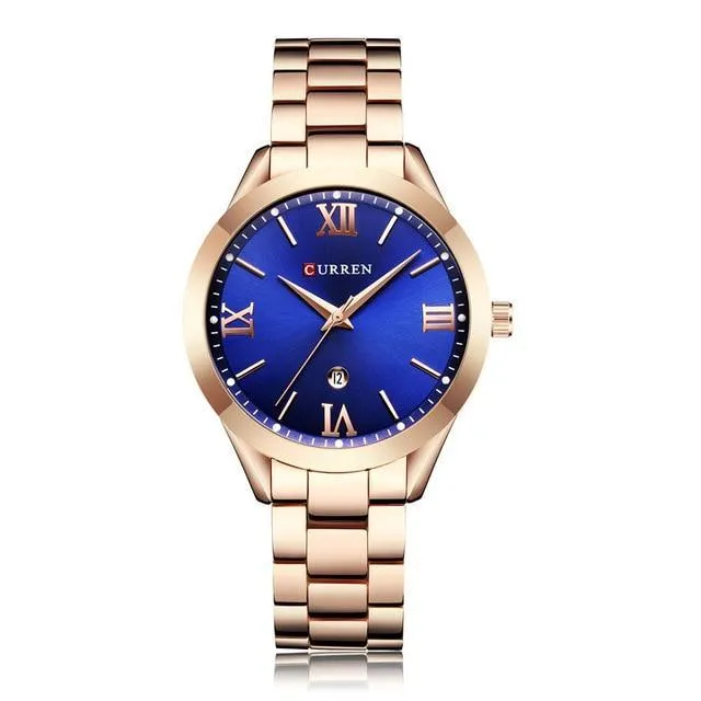 Women's Waterproof Elegant Classic Watch With Big Numerals And Date Display Luxury Wristwatch Excellent Gift