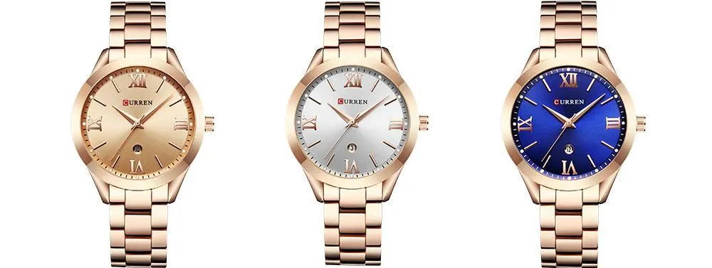 Women's Waterproof Elegant Classic Watch With Big Numerals And Date Display Luxury Wristwatch Excellent Gift
