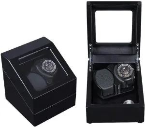 Wood Box 4 Modes 2 Power Supply Mode 19.5 Times 18 Times 18Cm Beautiful HomeD Automatic Watch Winder Double bank photodissociation weathering progression chronological Watches Rotation Winders Silent Motor 