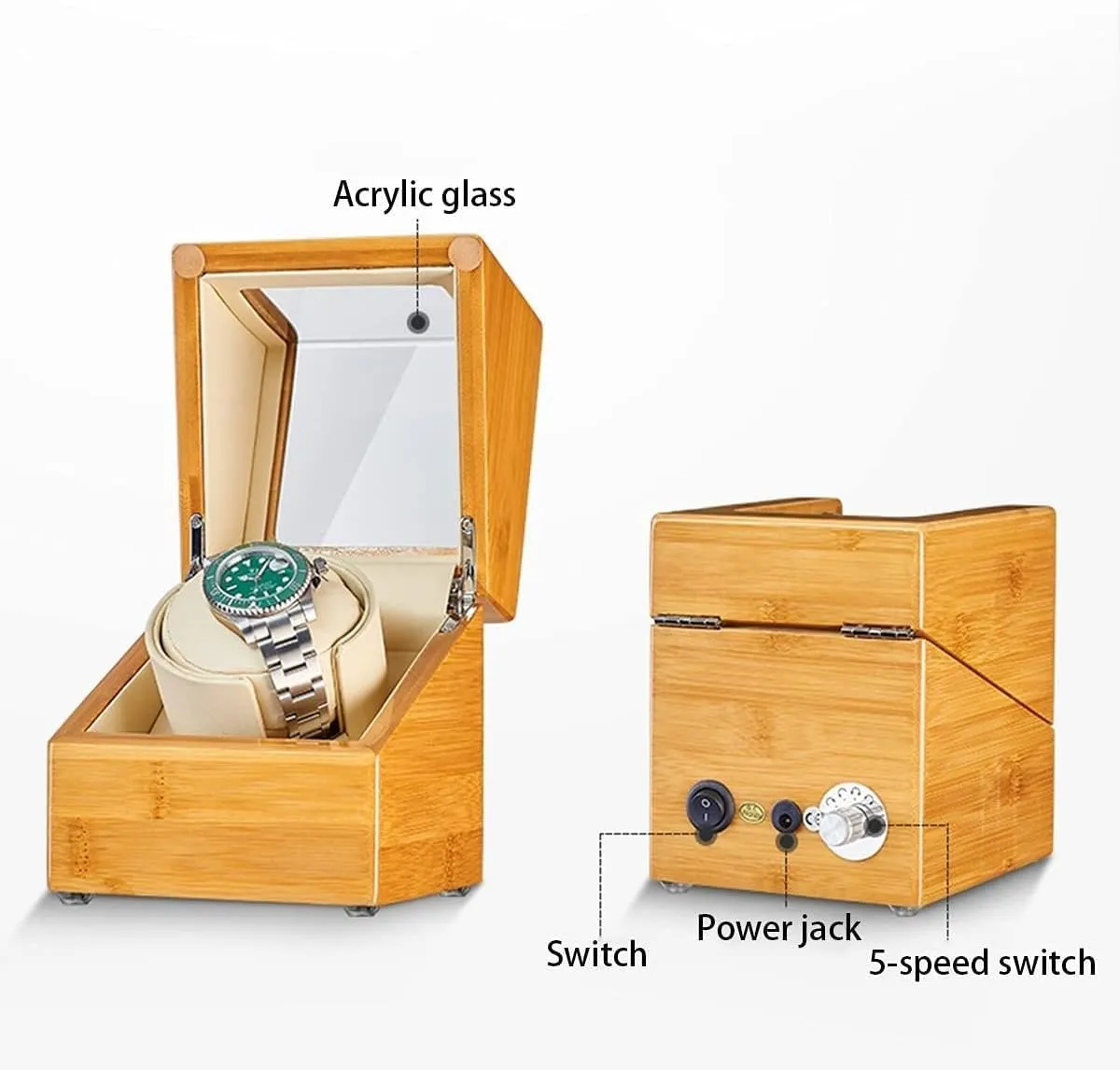 Wood Box Motor Lady And Man Watches Watch scientific elliot chronicle nail dictaphone Winder Automatic 