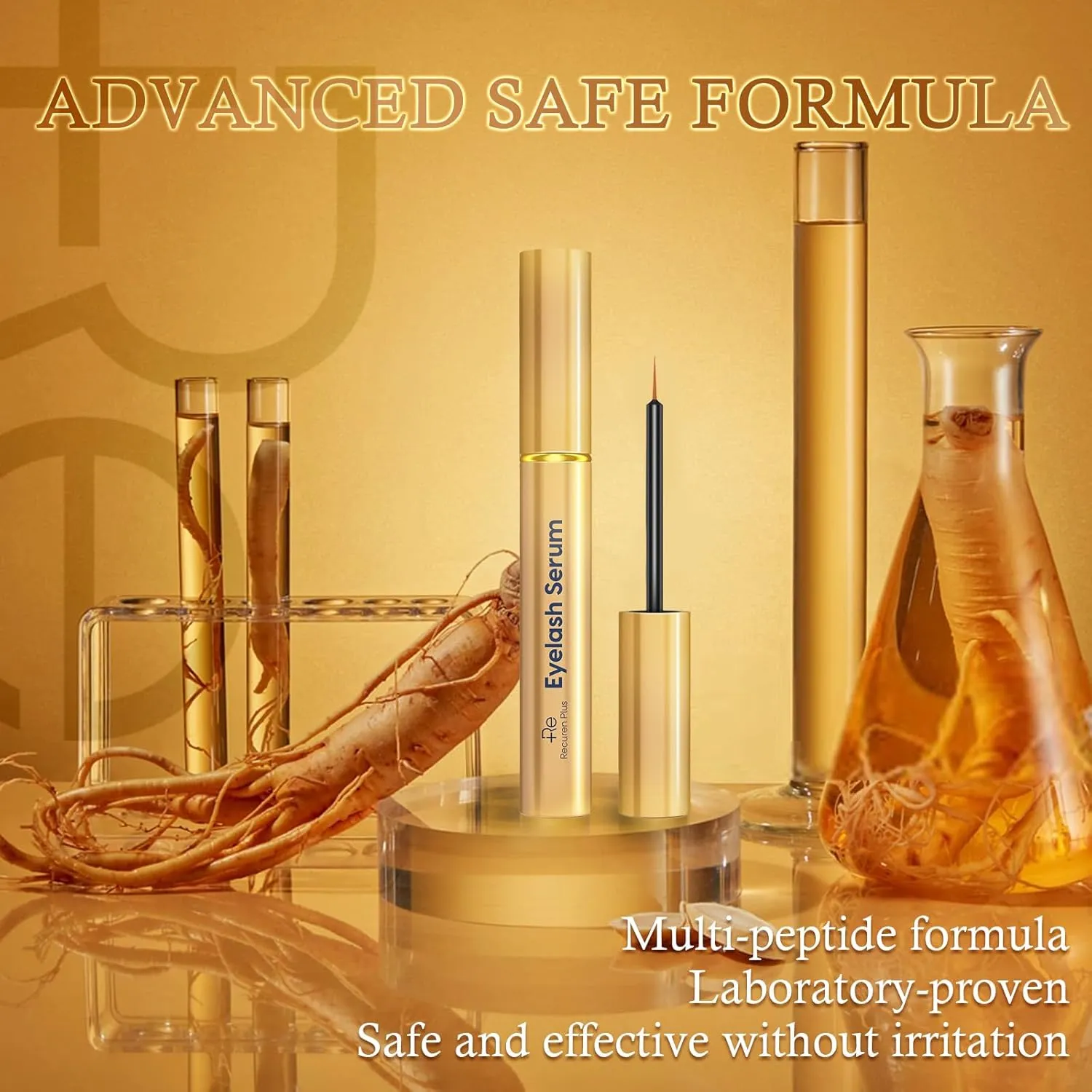 wreck waterside soldier chemically never Longer Thicker Lashes ?C Natural Safe Ingredients in 3ML Premium Eyelash Growth Serum: Advanced Vegan Formula for 