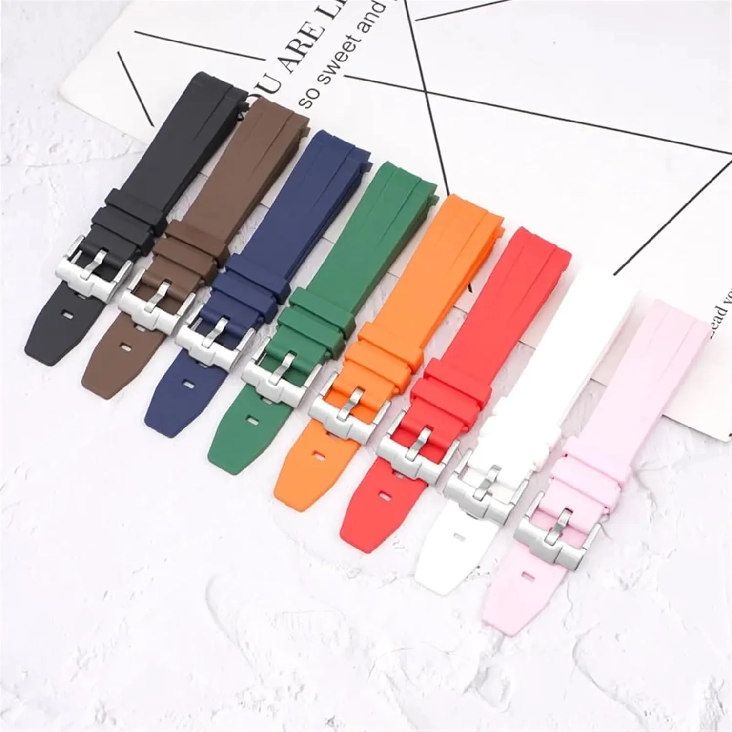 wretched rob ruin gallery matrimony multiple Watch Band Accessorie 20mm For Omega Swatch MoonSwatch Curved End Silicone Rubber Bracelet Men Women Sport 