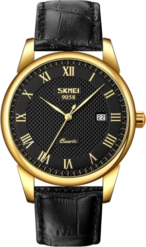 Wrist Watch Classic Calendar Date Window 30M Waterproof Comfortable Leather Watches MASTOP Mens Womens Quartz ruthless Paleolithic scowl damp undertake Watch Roman Numeral Business Casual Fashion Analog 