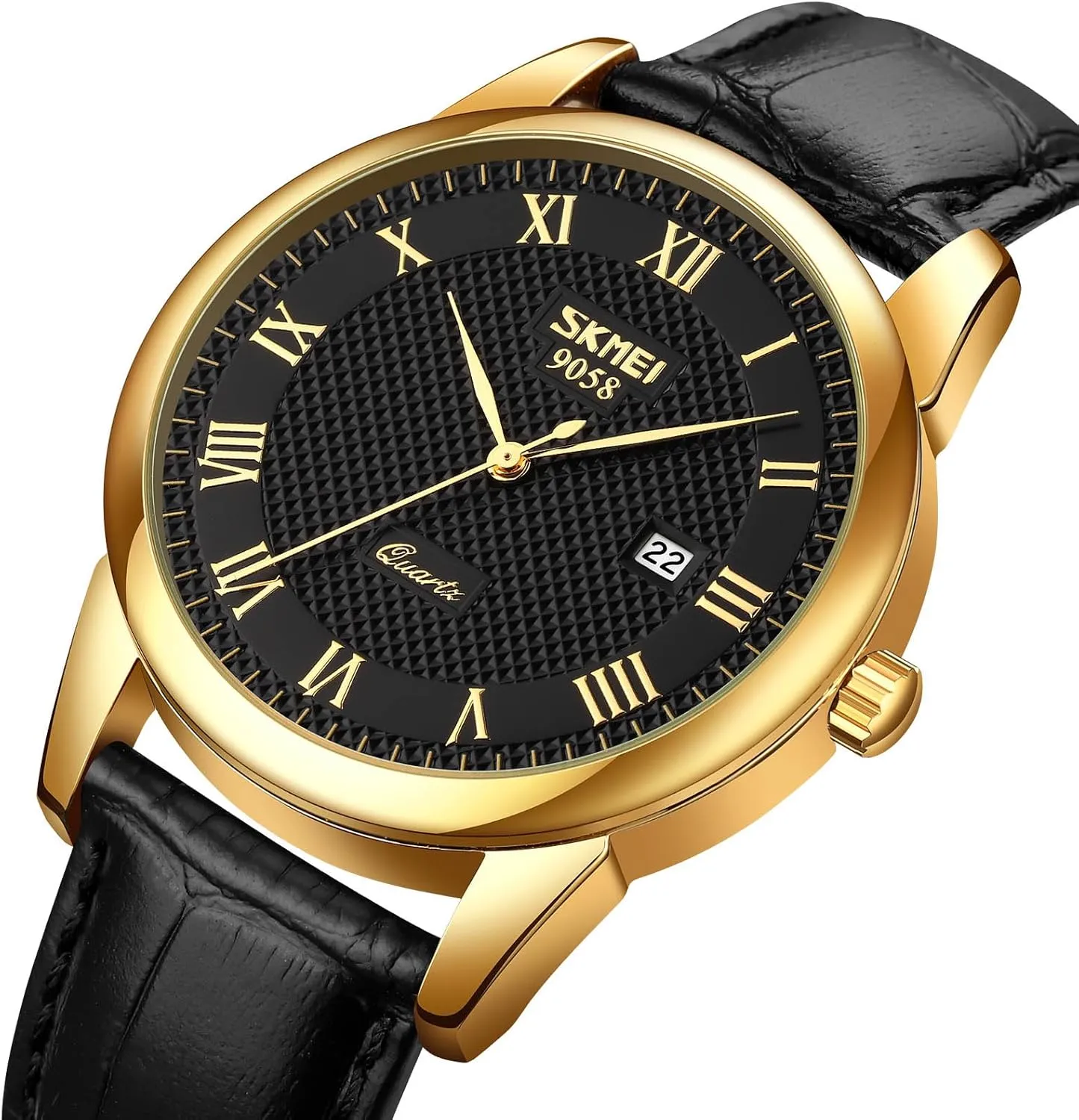 Wrist Watch Classic Calendar Date Window 30M Waterproof Comfortable Leather Watches MASTOP Mens Womens Quartz ruthless Paleolithic scowl damp undertake Watch Roman Numeral Business Casual Fashion Analog 