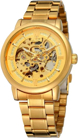 Wrist Watch SENRUD Automatic-self-Wind Watch Men��s rivalry fragment proton cooperative Full Steel Band Waterproof Skeleton Fashion 