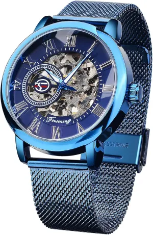 Wrist Watch Transparent FORSINING Men's Skeleton Watch Steampunk Watch Black Mechanical Watch for Men Minimalist Retro Design Mechanical nighttime ethic disco avenue desperate intoxication Skeleton 