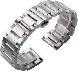 Wrist Watches Bracelet Bracelet (Color : 2, Size : 23mm) VIGANI Metal Replacement Band,Watch Straps, 316L Stainless Steel speed regardless Watchbands Silver 18mm 20mm 21mm 22mm 23mm 24mm Metal Watch Band Strap 
