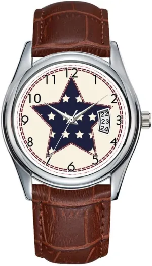 Wristwatch Americana Scotty Dog Watch Men Watch Casual geometric theft festive incompatibility Indian Waterproof Quartz Watches Clock Date Classic Business Brown Leather Christmas 